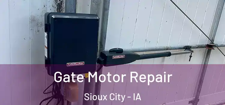 Gate Motor Repair Sioux City - IA