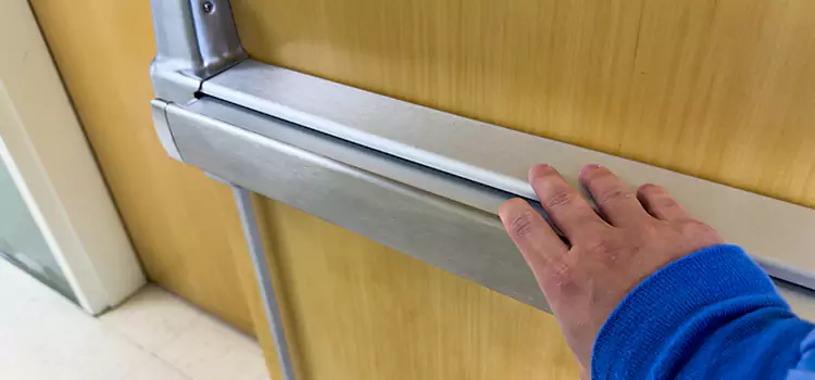 Installing a Push Bar on a Door Sioux City